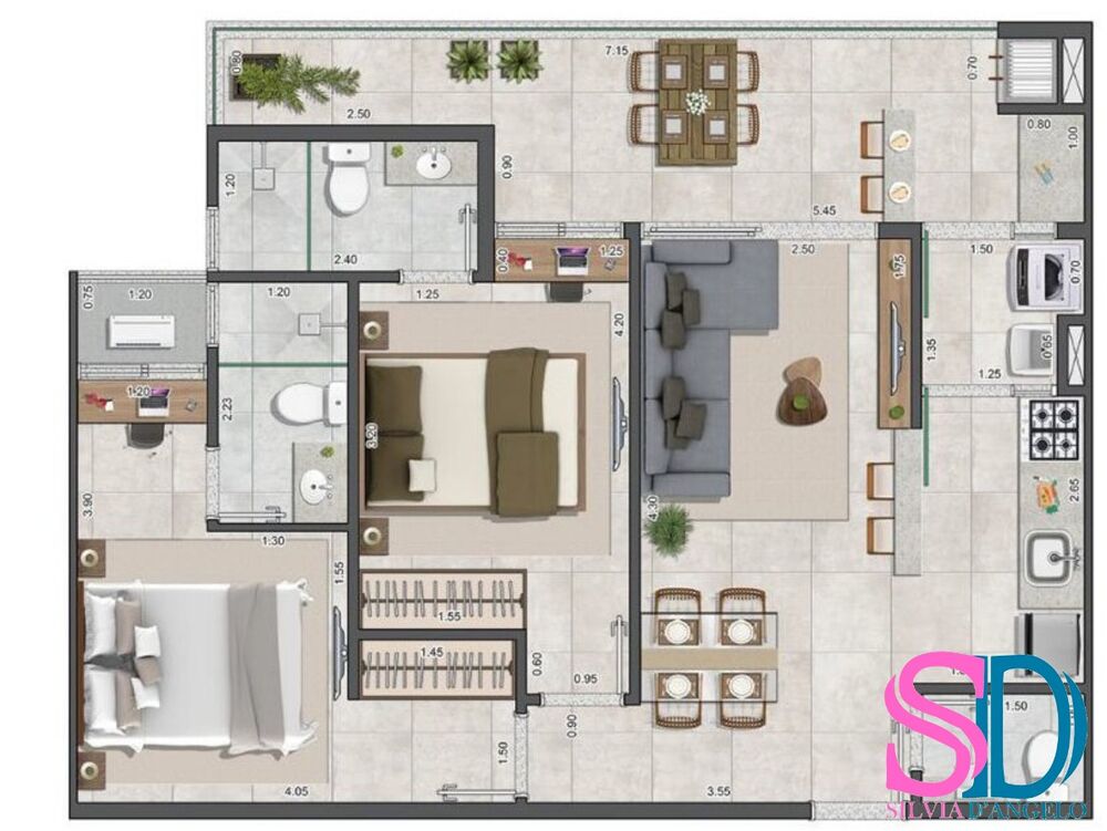 Apartamento, 2 quartos, 66 m² - Foto 14