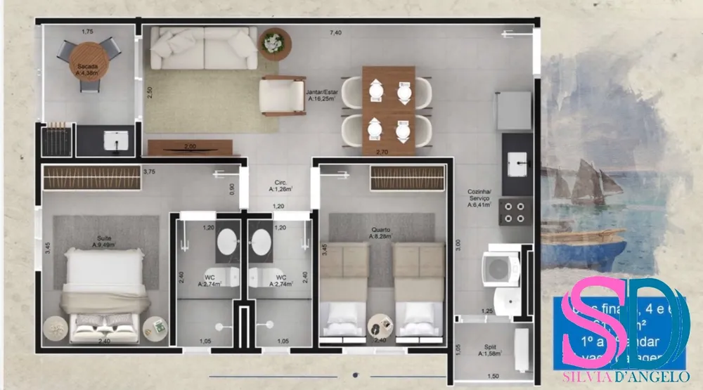 Apartamento, 2 quartos, 83 m² - Foto 9
