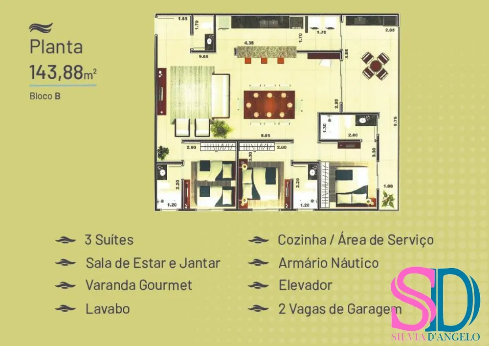 Apartamento, 3 quartos, 143 m² - Foto 11