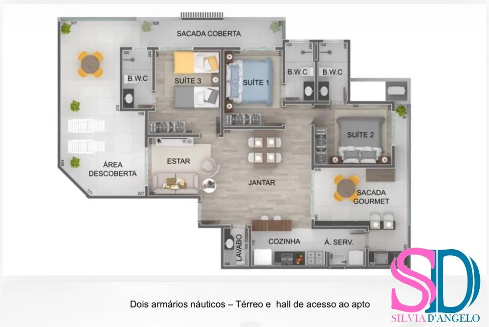 Cobertura, 3 quartos, 122 m² - Foto 3