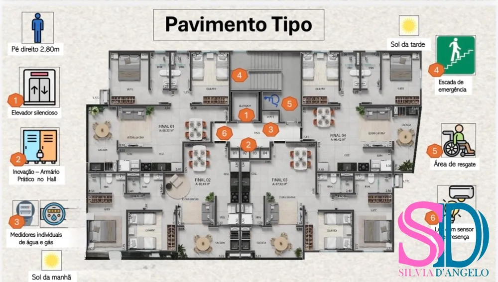 Apartamento, 2 quartos, 66 m² - Foto 11