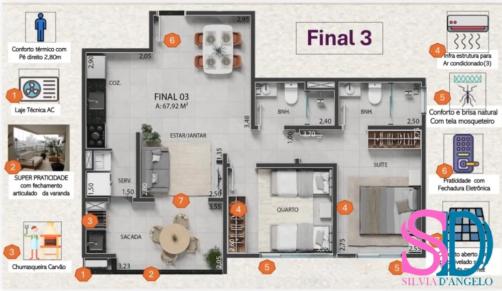 Apartamento, 2 quartos, 66 m² - Foto 9
