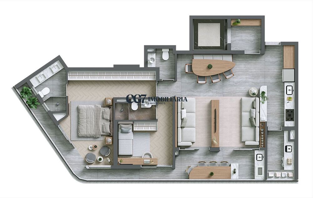 Apartamento, 2 quartos, 112 m² - Foto 1