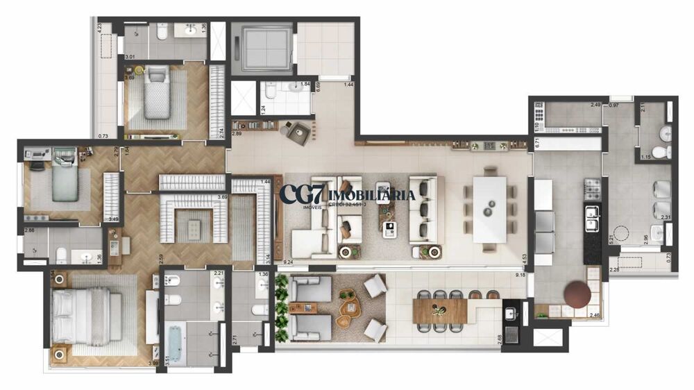 Apartamento, 3 quartos, 228 m² - Foto 5