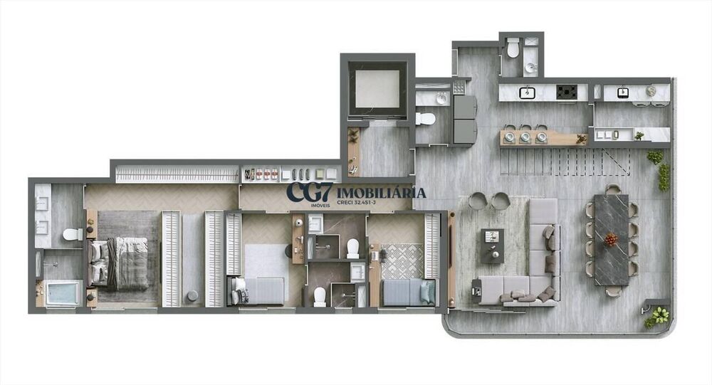 Cobertura, 4 quartos, 249 m² - Foto 1