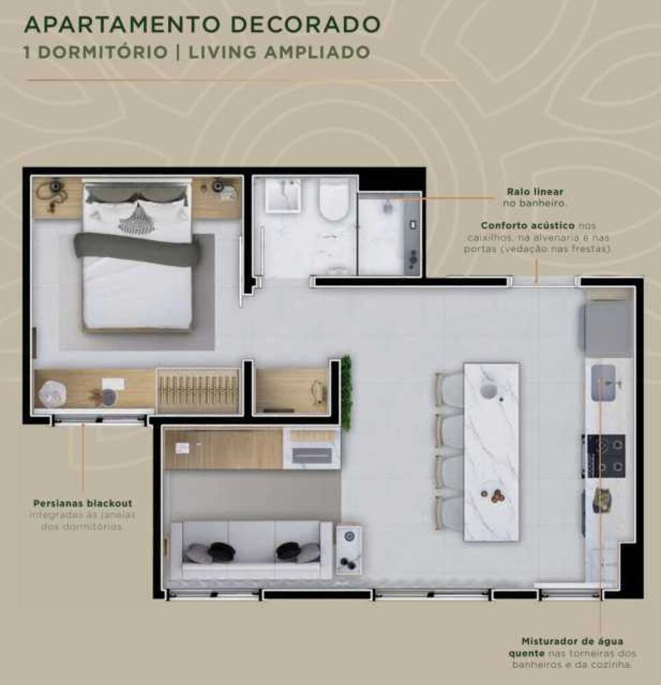 Apartamento, 2 quartos, 35 m² - Foto 7