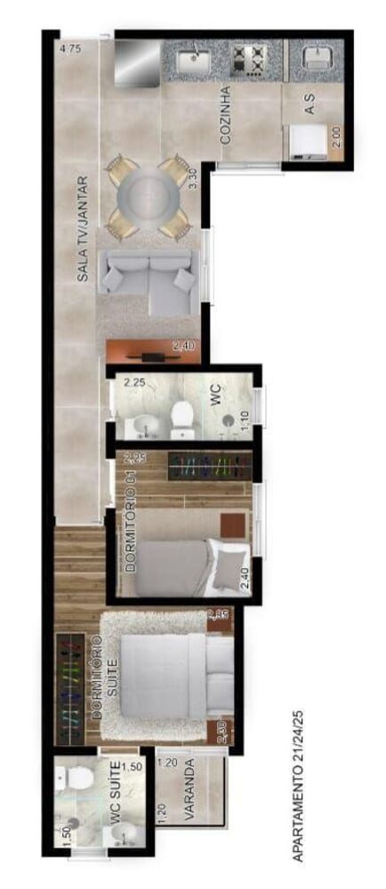 Cobertura, 2 quartos - Foto 5