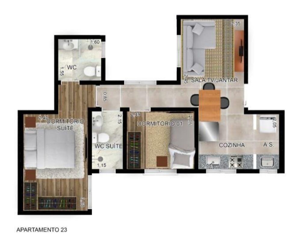 Cobertura, 2 quartos - Foto 4