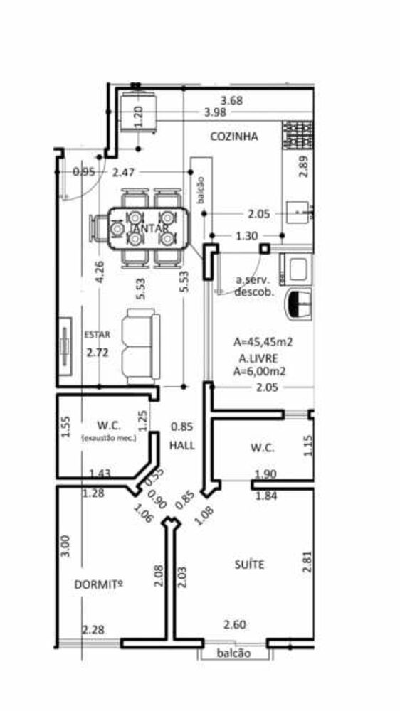 Apartamento, 2 quartos, 52 m² - Foto 8