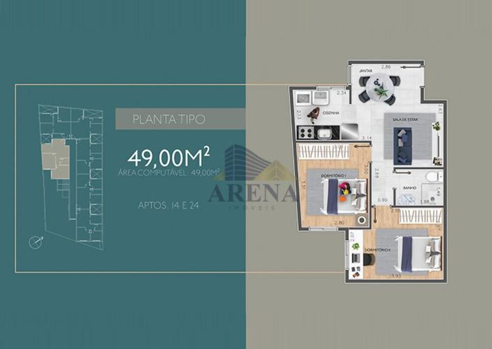 Apartamento, 1 quarto - Foto 8
