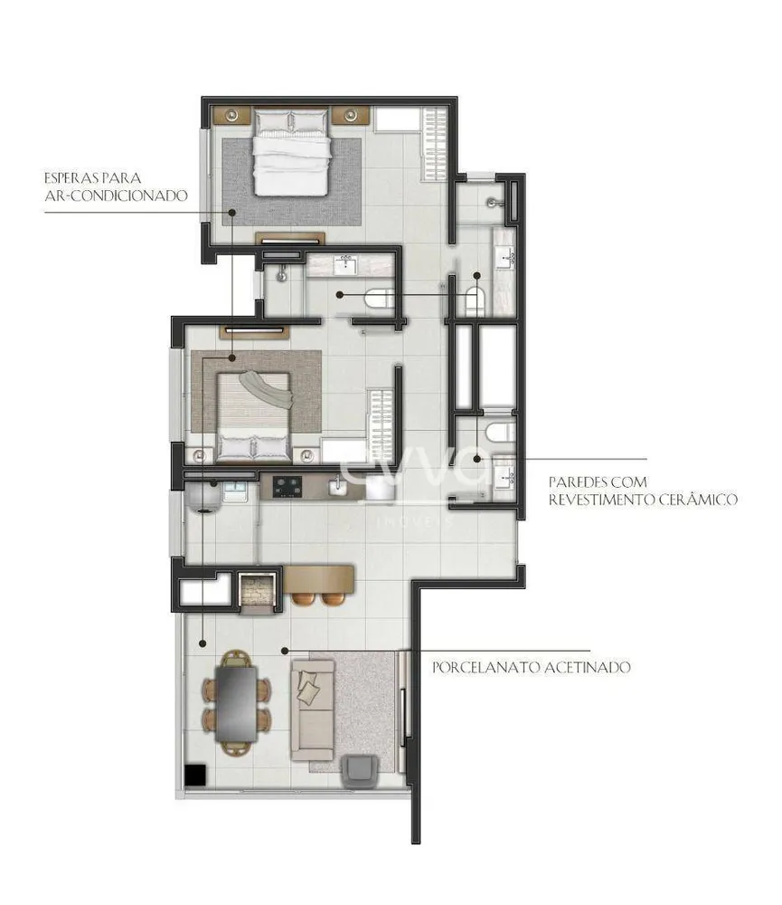 Apartamento, 2 quartos, 78 m² - Foto 9