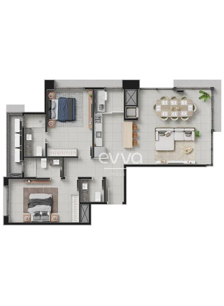 Apartamento, 2 quartos, 77 m² - Foto 10
