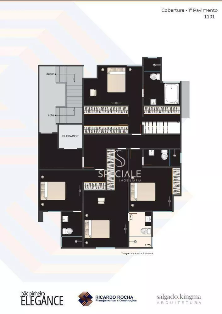 Cobertura, 4 quartos, 208 m² - Foto 6