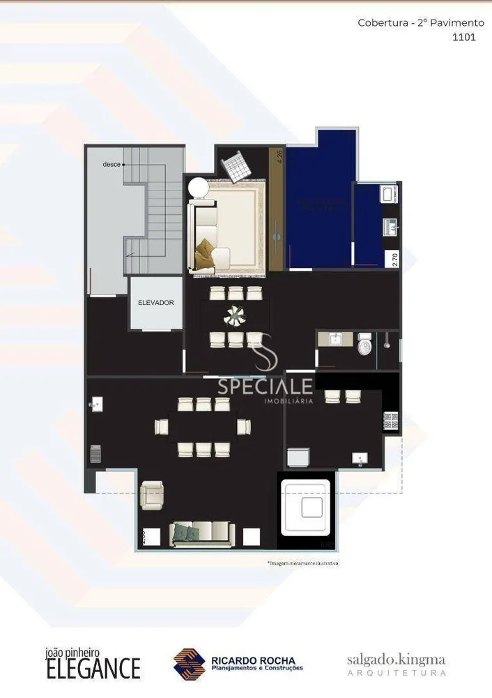 Cobertura, 4 quartos, 208 m² - Foto 10