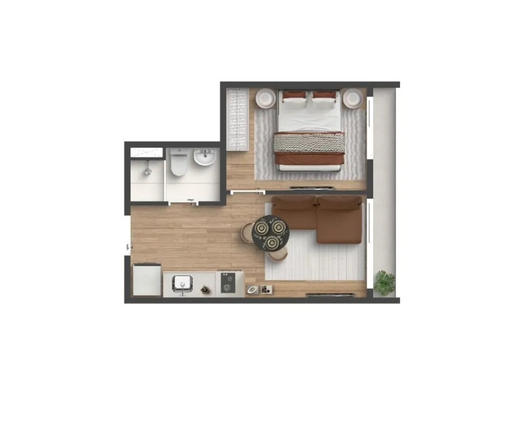 Apartamento, 1 quarto, 25 m² - Foto 3