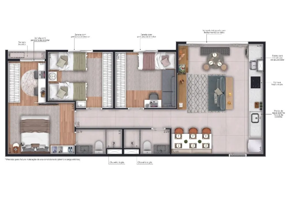 Apartamento, 3 quartos, 70 m² - Foto 7