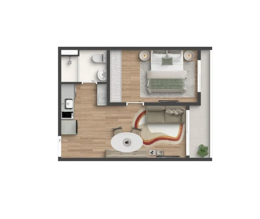 Apartamento, 1 quarto, 33 m² - Foto 6