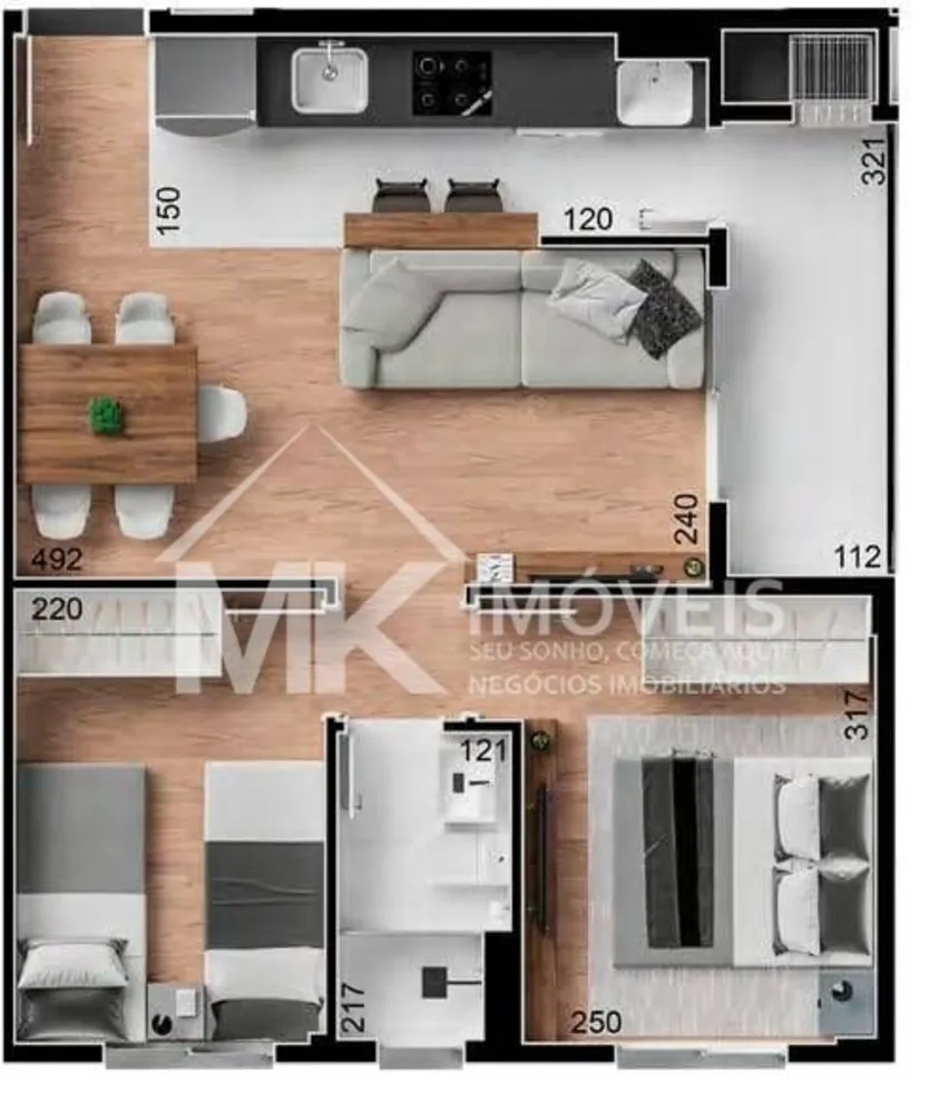 Apartamento, 2 quartos, 48 m² - Foto 10
