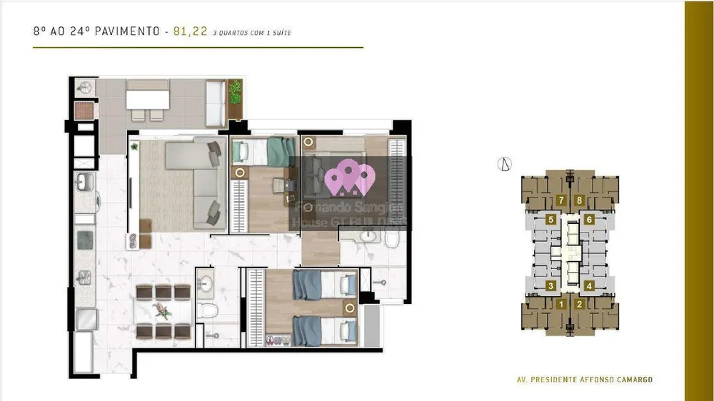 Apartamento, 3 quartos, 80 m² - Foto 7