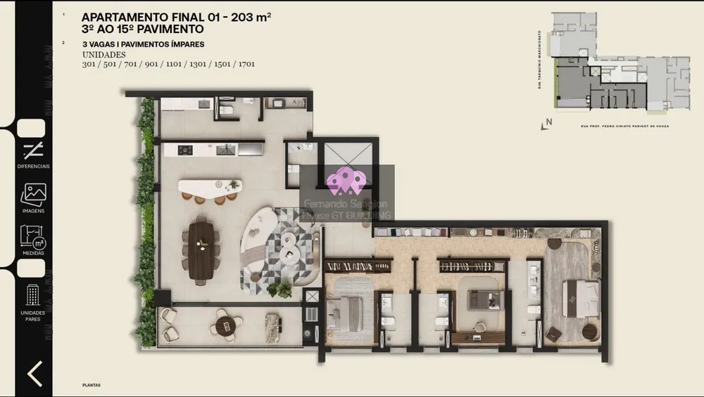 Apartamento, 3 quartos, 203 m² - Foto 4