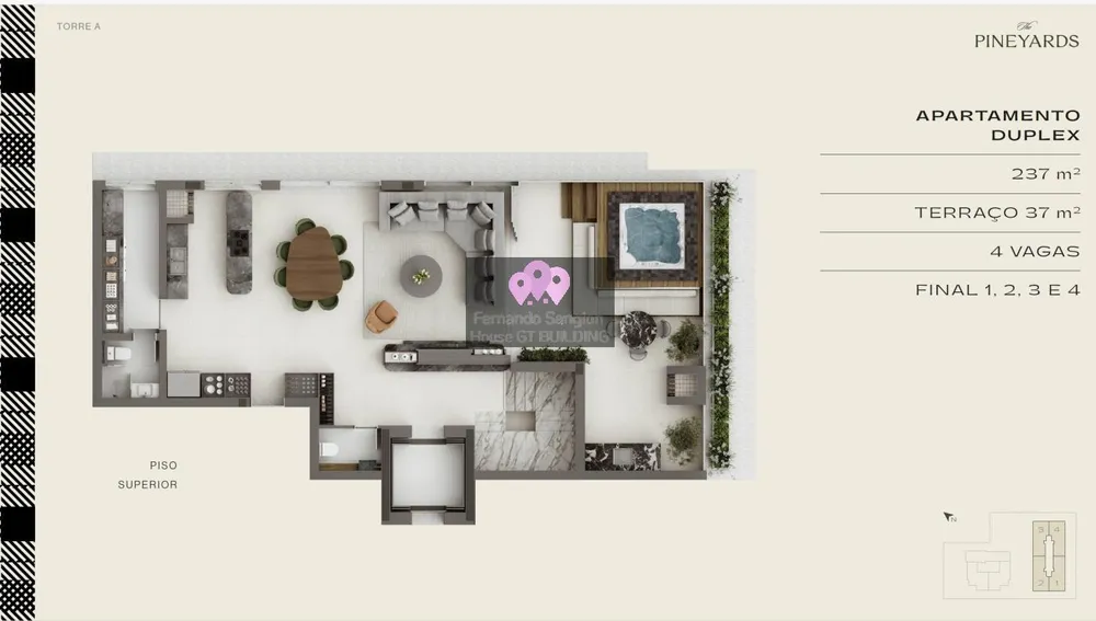 Cobertura, 4 quartos, 274 m² - Foto 1
