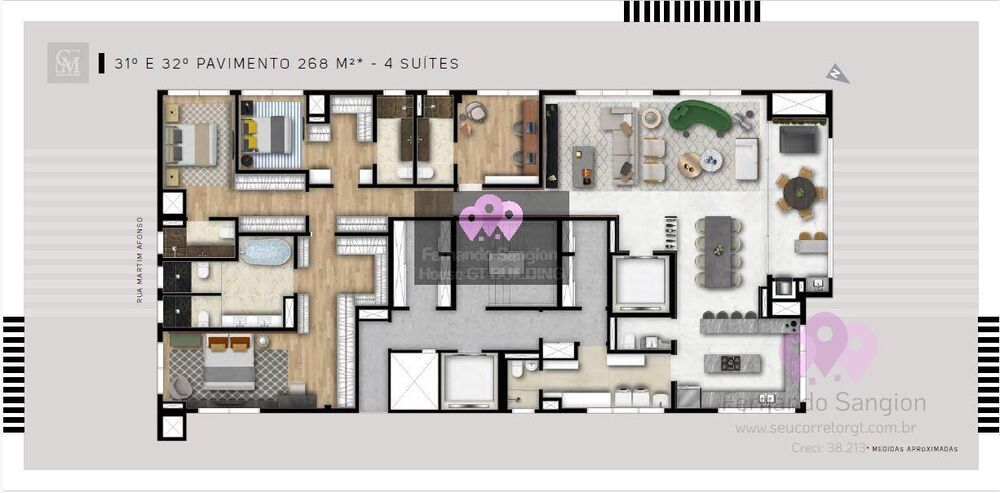 Cobertura à venda com 4 quartos, 268m² - Foto 4