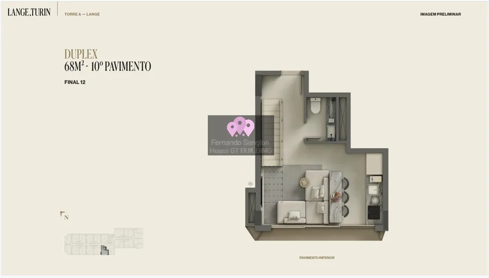 Apartamento, 1 quarto, 68 m² - Foto 3