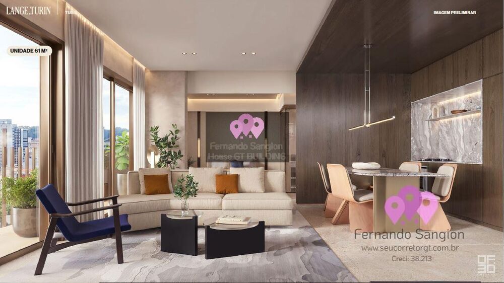 Apartamento à venda com 2 quartos, 61m² - Foto 2