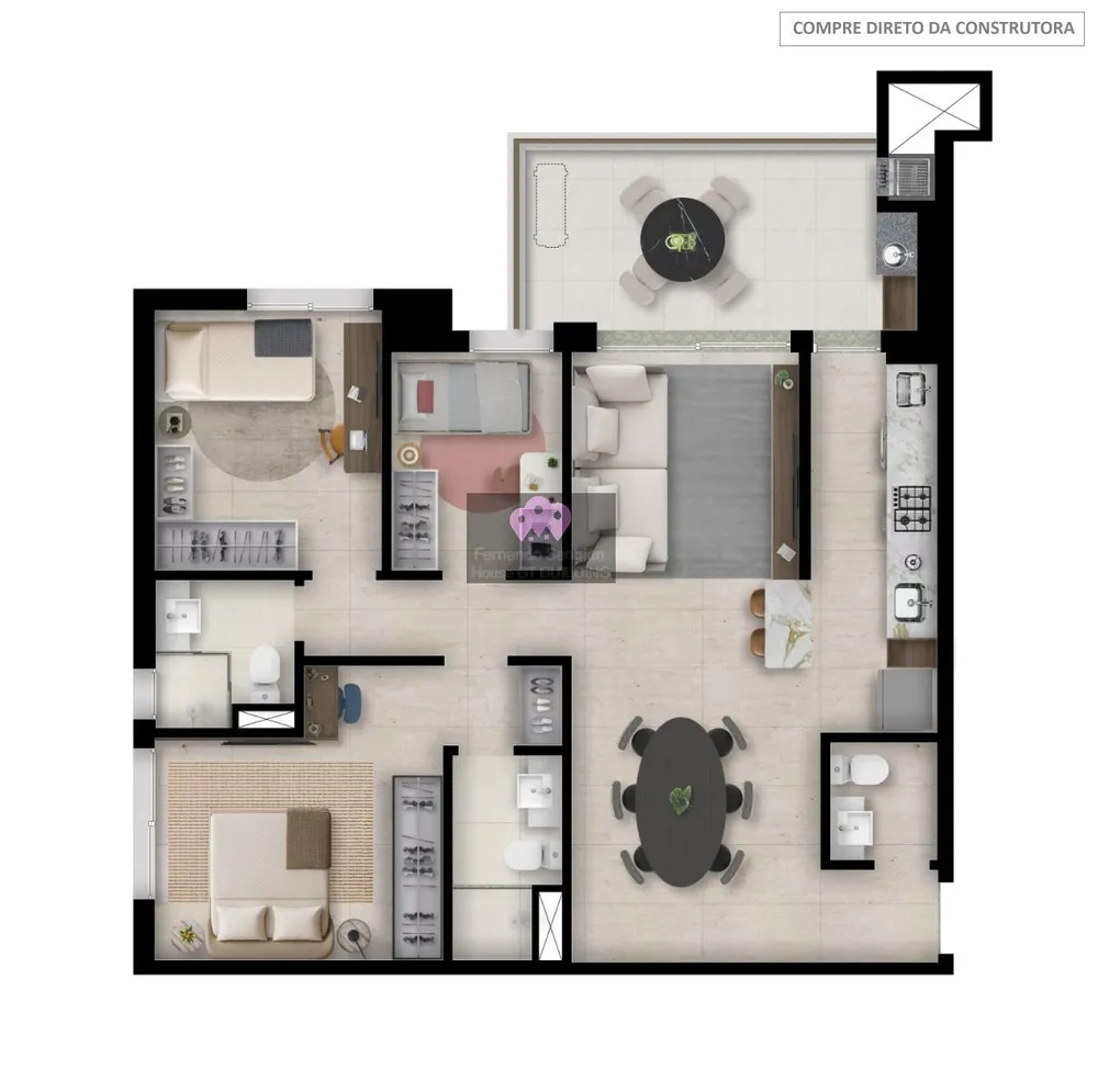Apartamento, 3 quartos, 88 m² - Foto 6