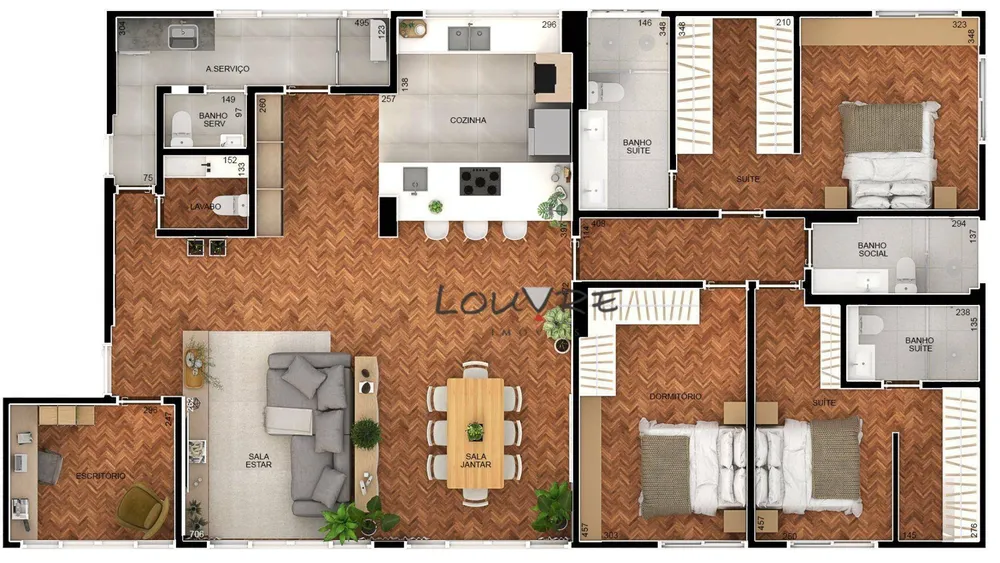 Apartamento, 3 quartos, 158 m² - Foto 3