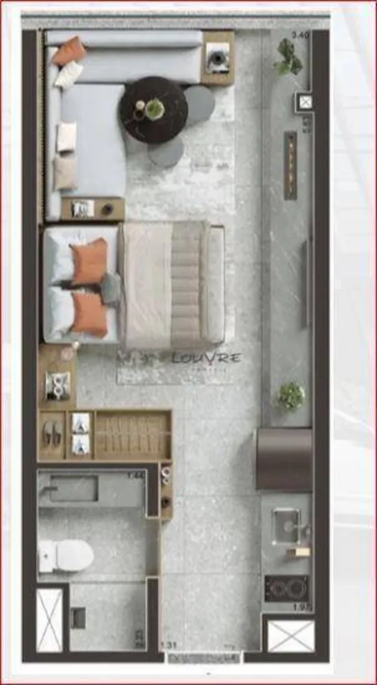 Kitnet-Studio, 25 m² - Foto 4