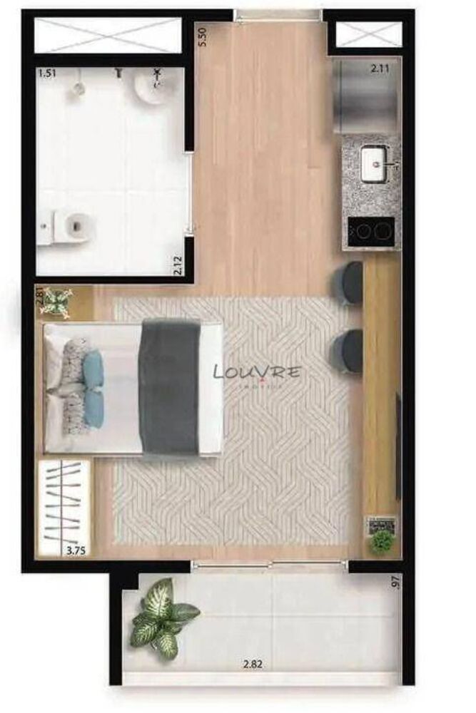 Kitnet-Studio, 25 m² - Foto 12