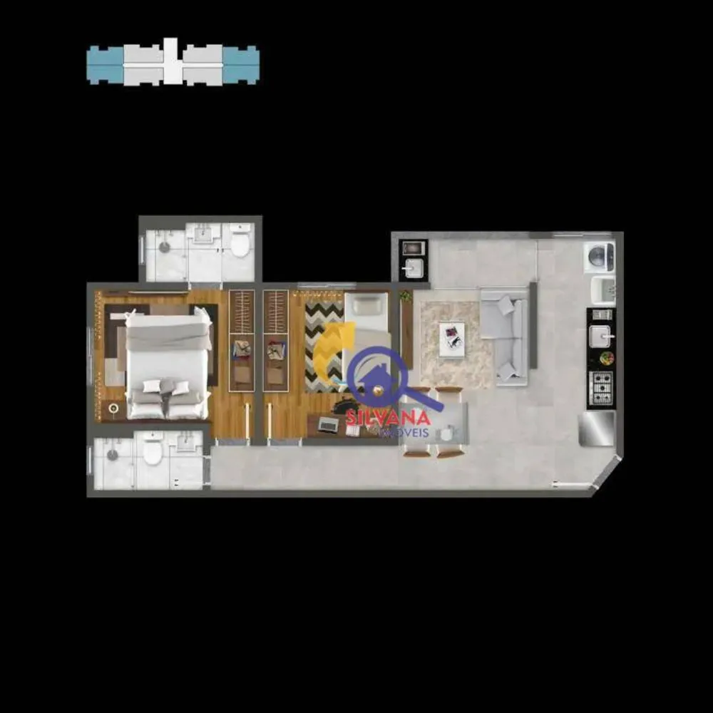 Cobertura, 2 quartos, 110 m² - Foto 14