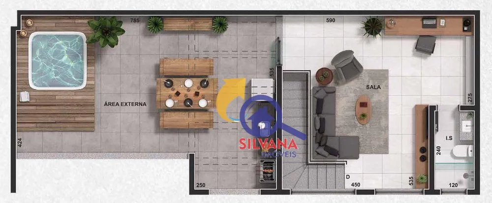 Cobertura, 2 quartos, 120 m² - Foto 1