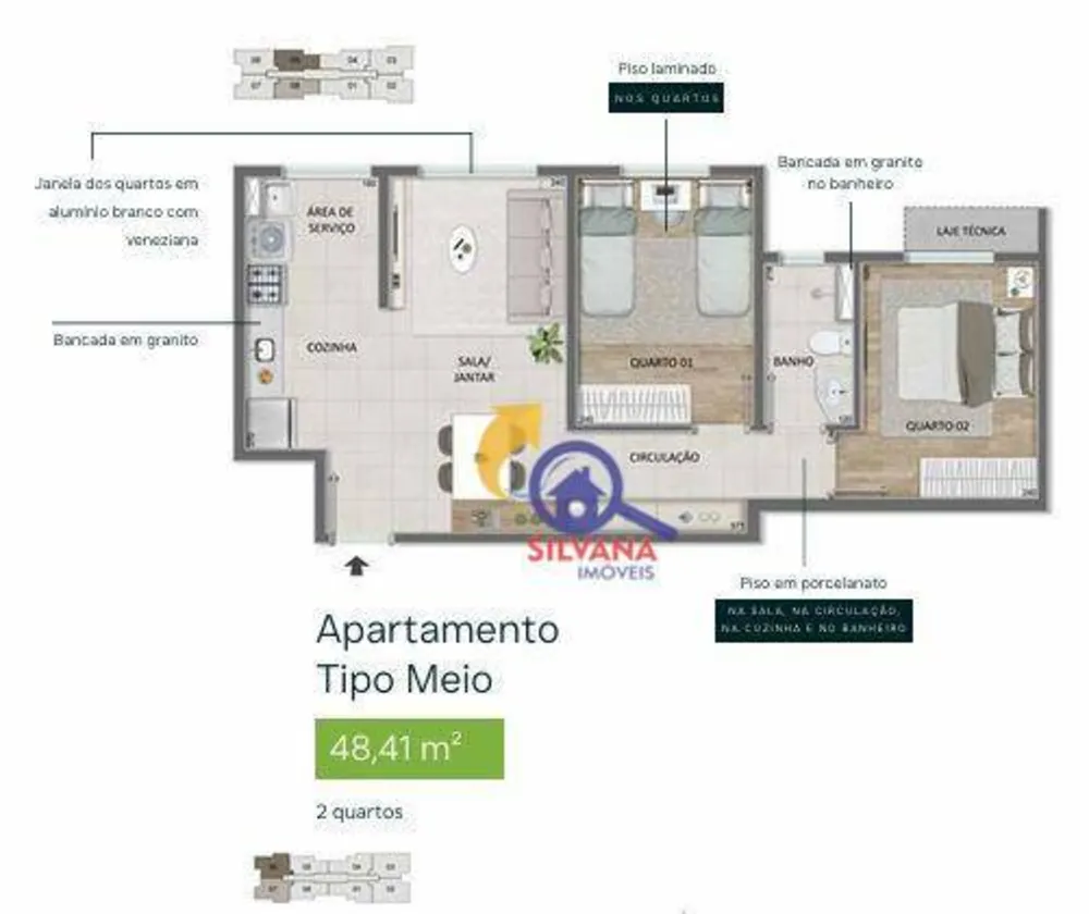 Apartamento, 3 quartos, 70 m² - Foto 6