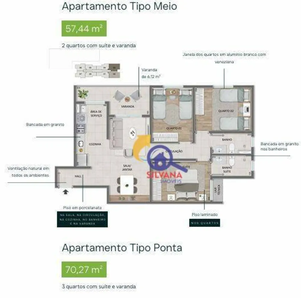 Apartamento, 2 quartos, 59 m² - Foto 14