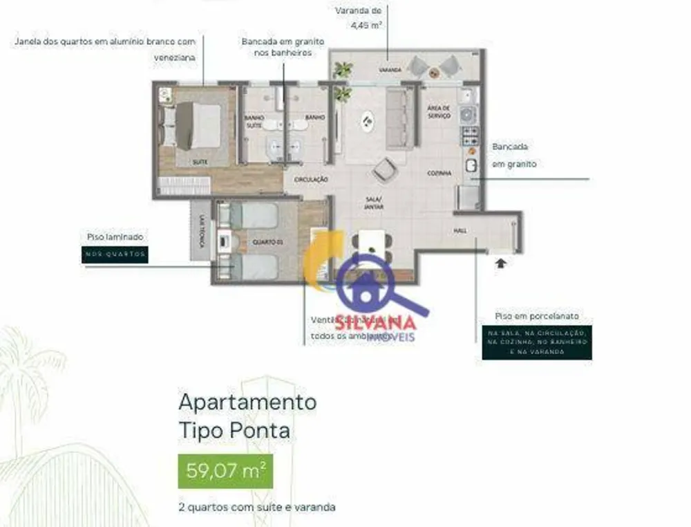 Apartamento, 2 quartos, 69 m² - Foto 12