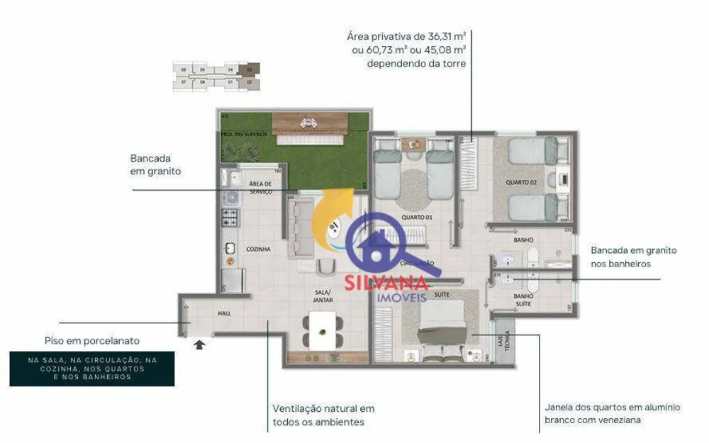 Apartamento, 2 quartos, 69 m² - Foto 14