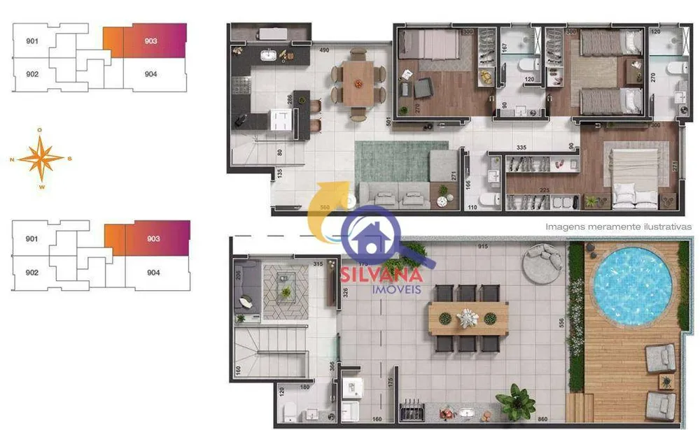 Cobertura, 2 quartos, 127 m² - Foto 9