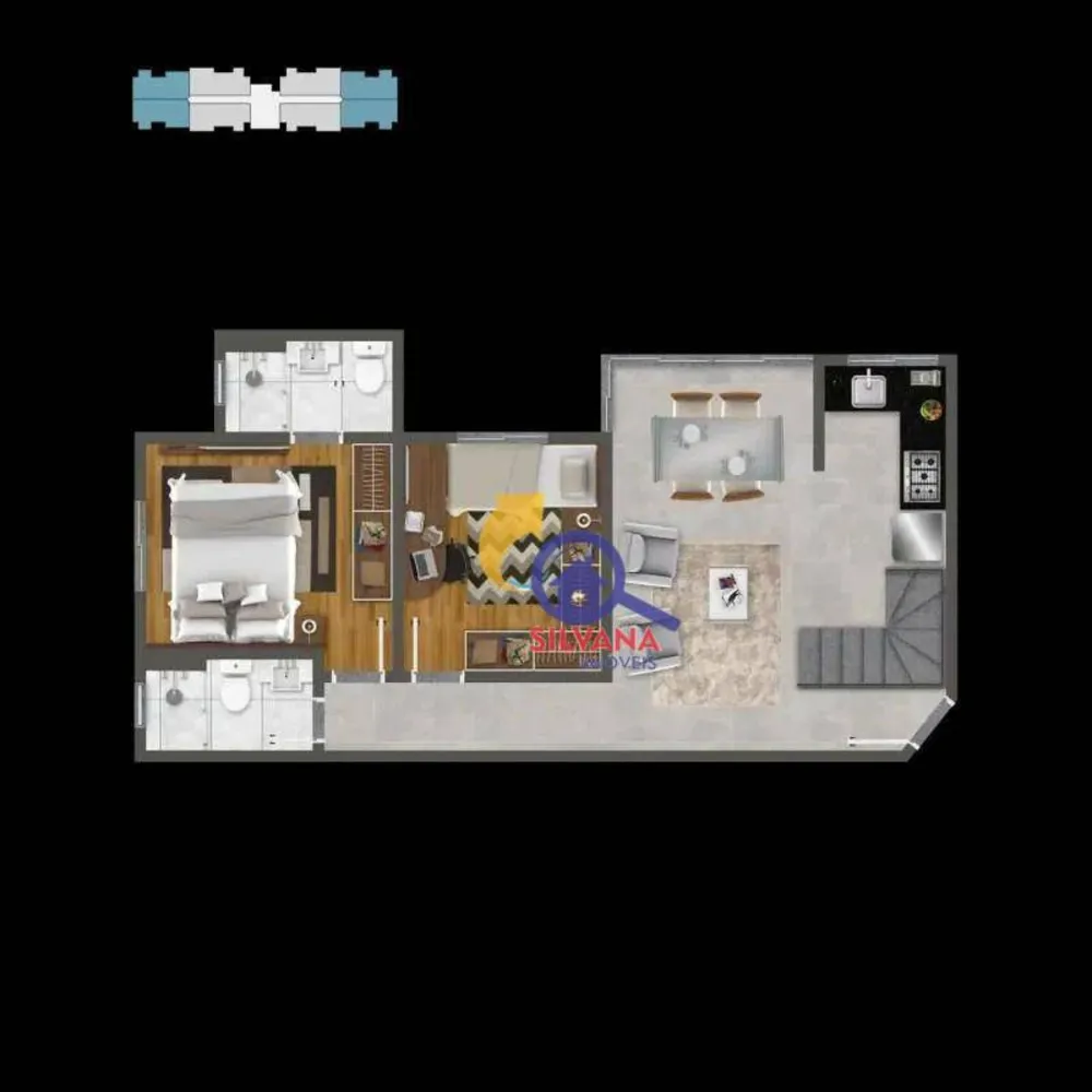 Apartamento, 2 quartos, 54 m² - Foto 9