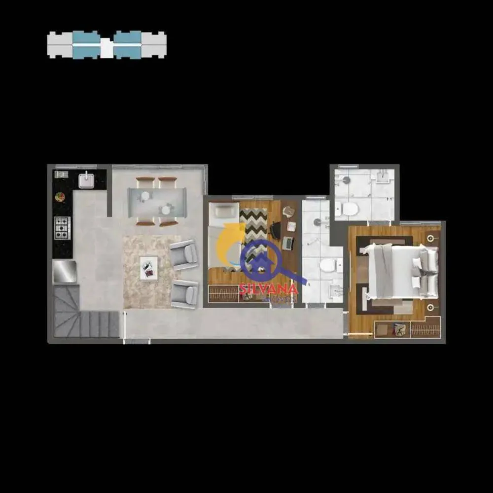 Apartamento, 2 quartos, 54 m² - Foto 13