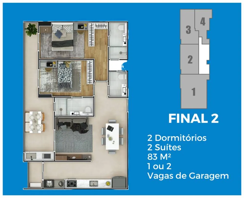 Apartamento, 2 quartos, 83 m² - Foto 12