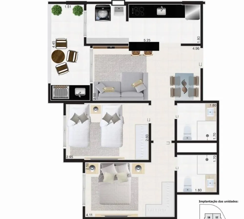 Apartamento, 2 quartos, 68 m² - Foto 6