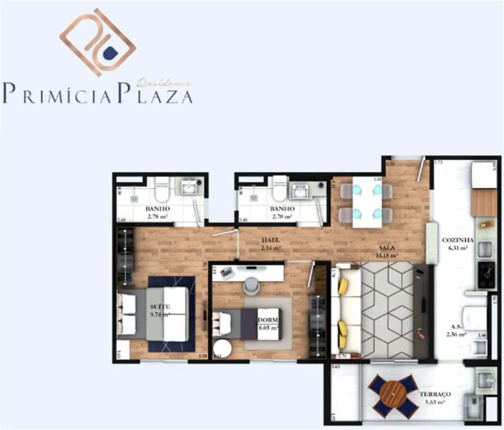 Apartamento, 2 quartos, 64 m² - Foto 9