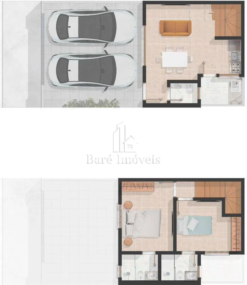 Sobrado, 2 quartos, 75 m² - Foto 2