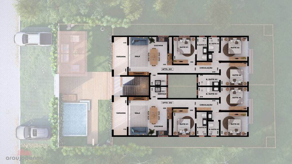 Casa, 3 quartos, 103 m² - Foto 9