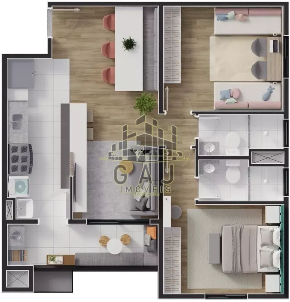 Apartamento, 2 quartos, 65 m² - Foto 15
