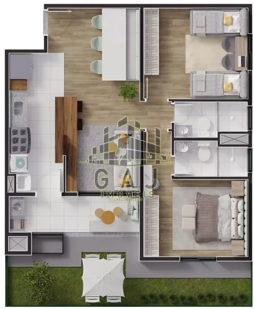 Apartamento, 2 quartos, 65 m² - Foto 14