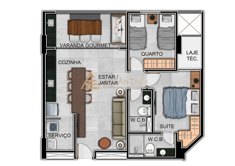 Apartamento, 2 quartos, 66 m² - Foto 13