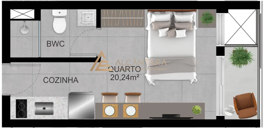 Apartamento, 1 quarto, 21 m² - Foto 16